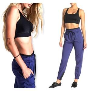 Koral Reverie Shantung Blue Joggers Sweatpants Parachute Pants Size S
